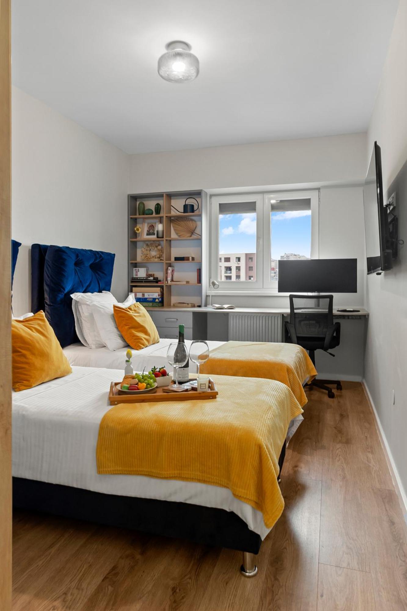 Mido Park Apartment With Private Parking & Self Check-In Bükreş Dış mekan fotoğraf
